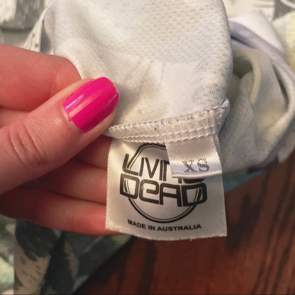 Living Dead Clothing Pastel Nerdy Bowtie Cat Jersey - Picture 3 of 3